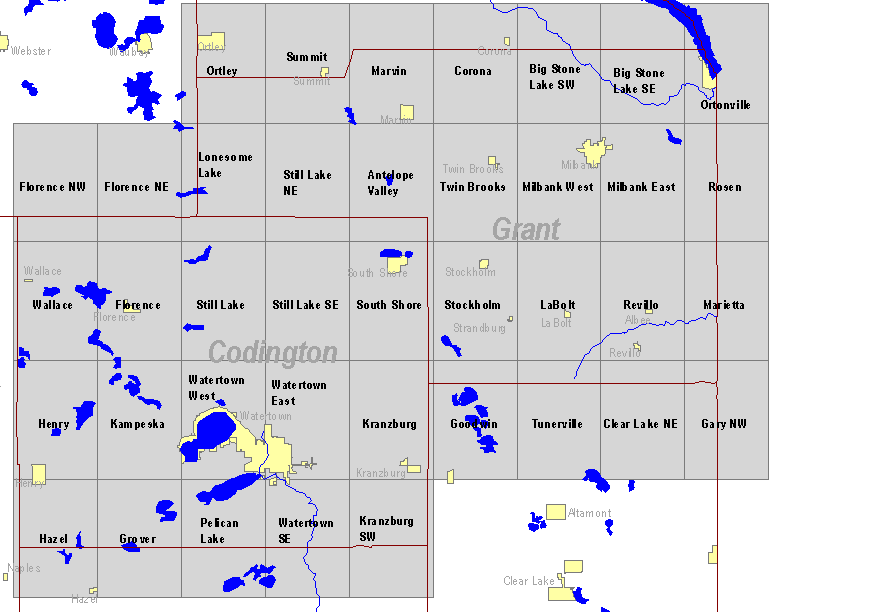 Codington and Grant Counties, SD