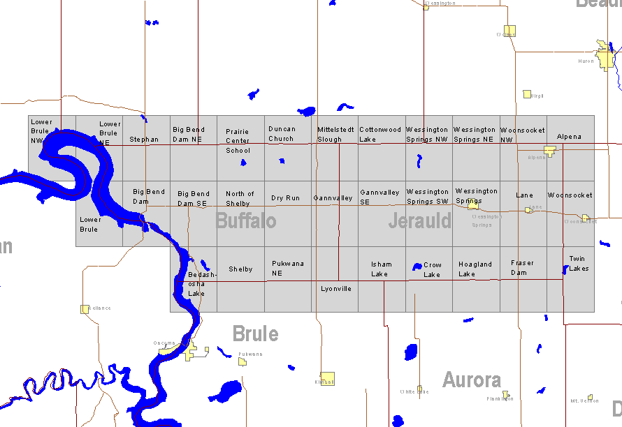 Buffalo and Jerauld Counties
