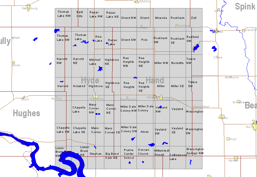 Hyde and Hand Counties